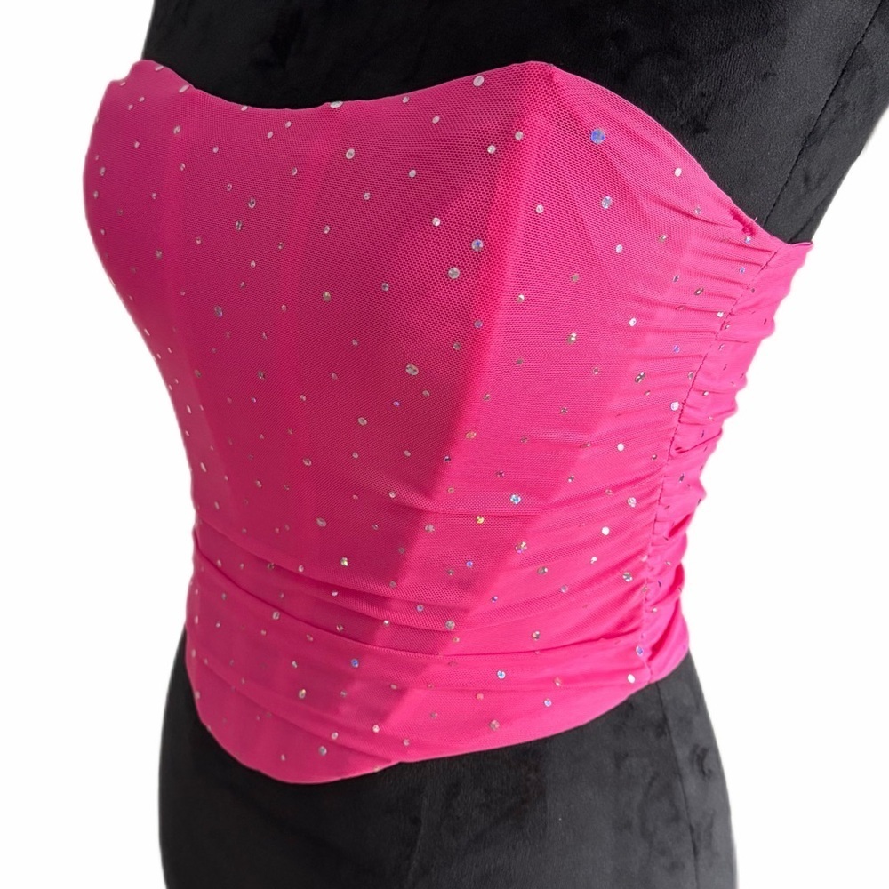 Unknown Brand- Pink Strapless Corset (sz S)- NWOT - Picture 2 of 7